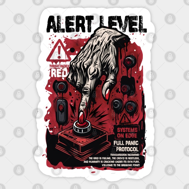 ALERT LEVEL Sticker by artslaves